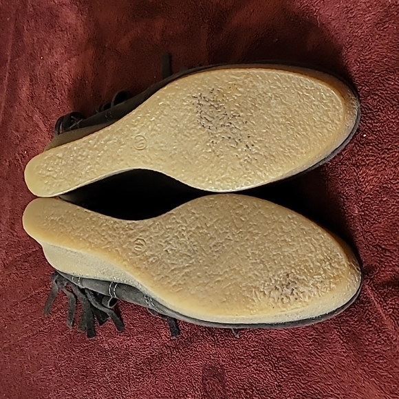 Diesel wedges with dangling leather, size 10 - Picture 4 of 5